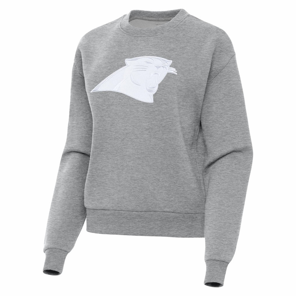 Carolina Panthers Antigua Women's Victory Pullover Sweatshirt Heather Gray | NFL