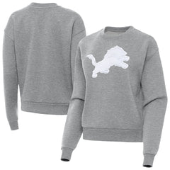 Detroit Lions Antigua Women's Victory Pullover Sweatshirt Heather Gray | NFL