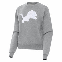 Detroit Lions Antigua Women's Victory Pullover Sweatshirt Heather Gray | NFL