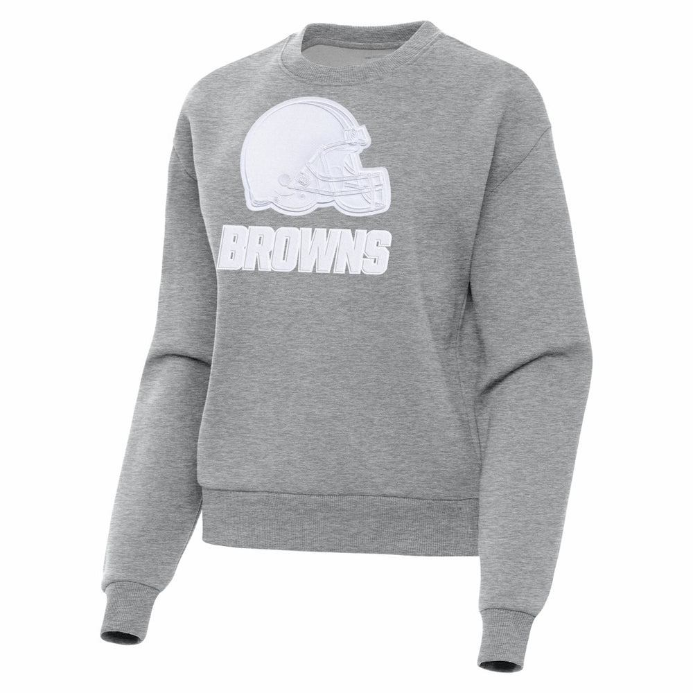 Cleveland Browns Antigua Women's Victory Pullover Sweatshirt Heather Gray | NFL
