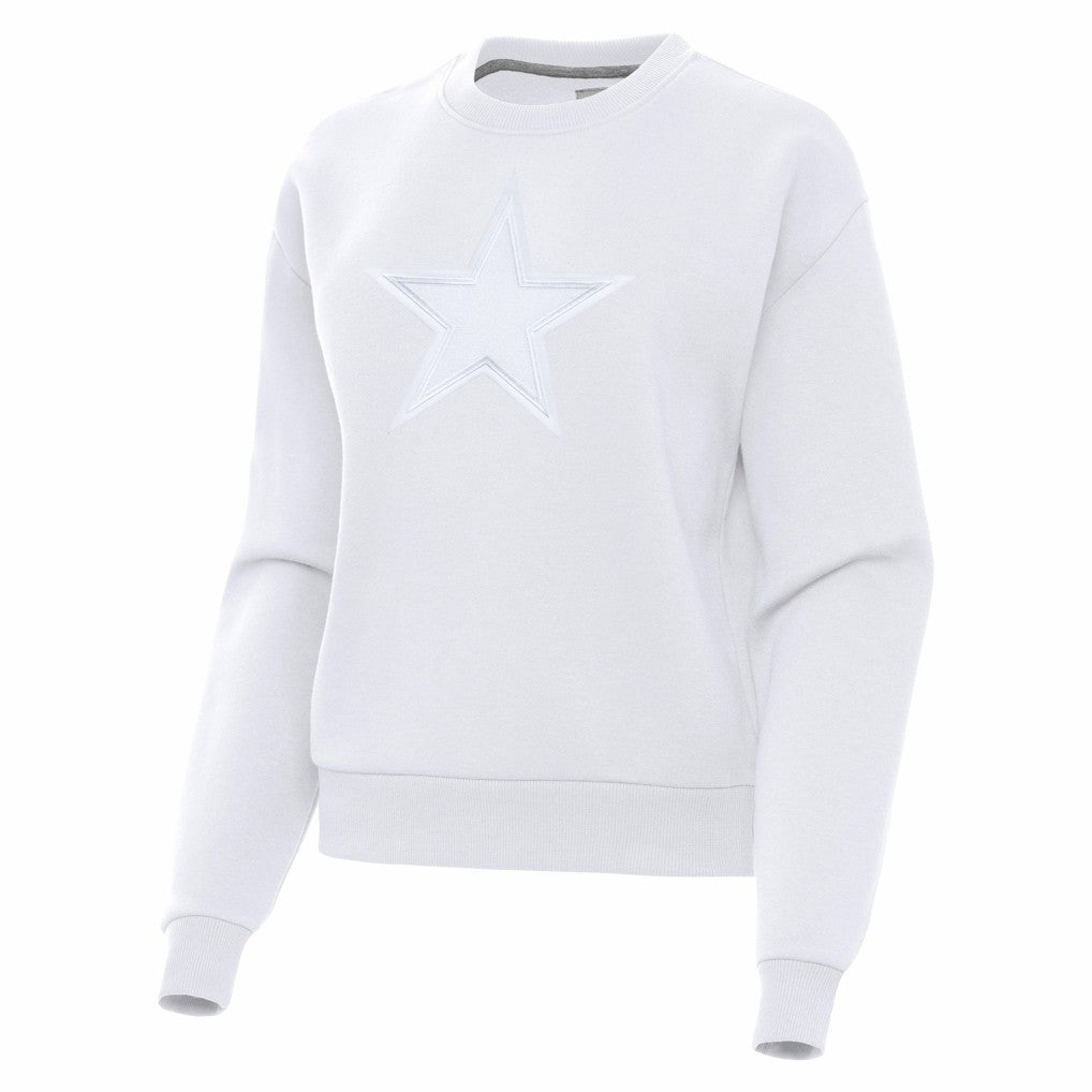 Dallas Cowboys Antigua Women's Victory Pullover Sweatshirt White | NFL
