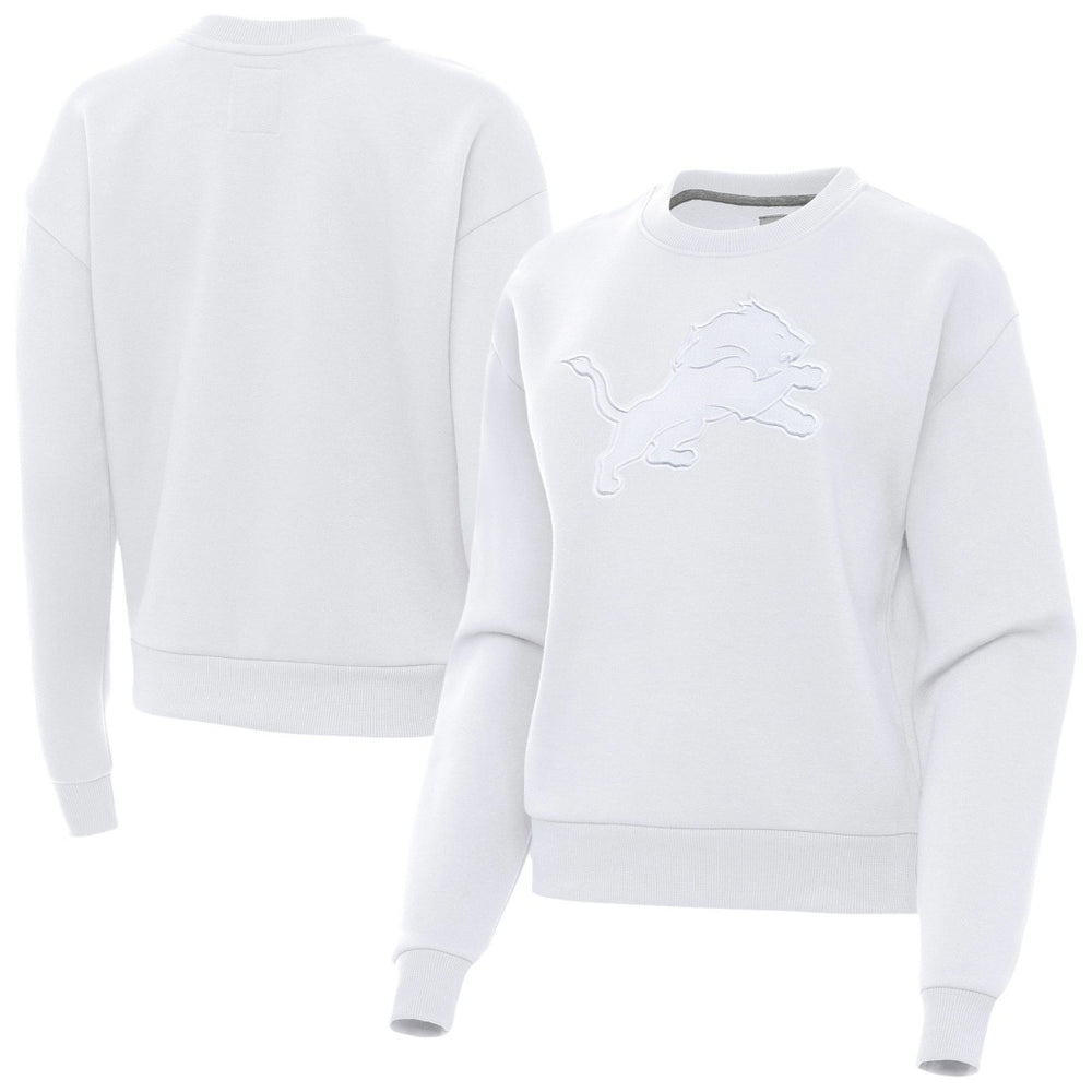 Detroit Lions Antigua Women's Victory Pullover Sweatshirt White | NFL