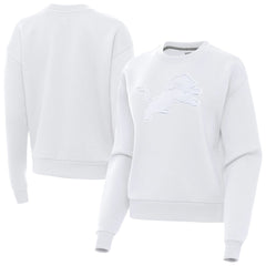Detroit Lions Antigua Women's Victory Pullover Sweatshirt White | NFL