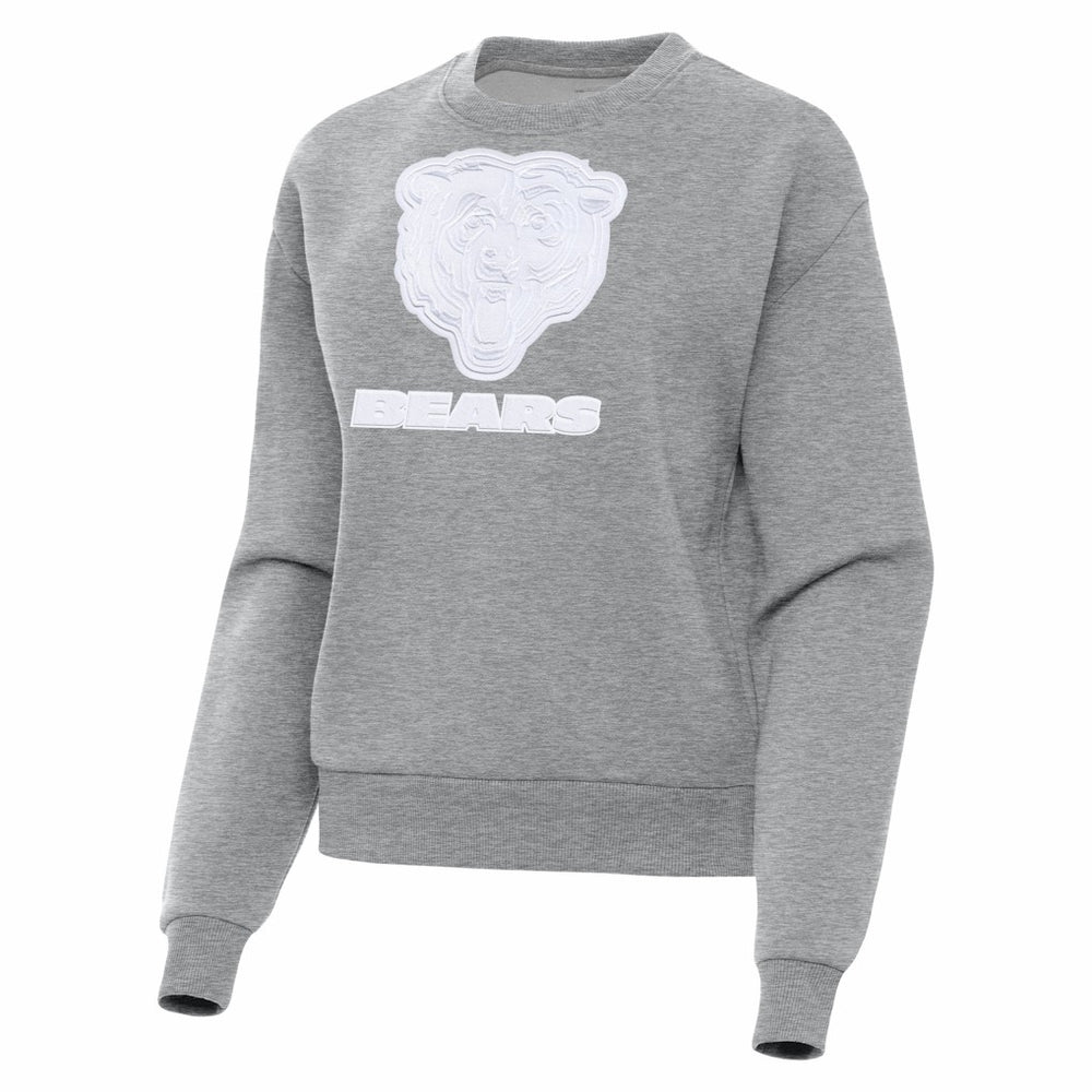 Chicago Bears Antigua Women's Victory Pullover Sweatshirt Heather Gray | NFL