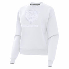 Chicago Bears Antigua Women's Victory Pullover Sweatshirt White | NFL