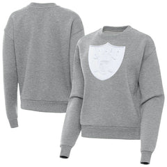 Las Vegas Raiders Antigua Women's Victory Pullover Sweatshirt Heather Gray | NFL