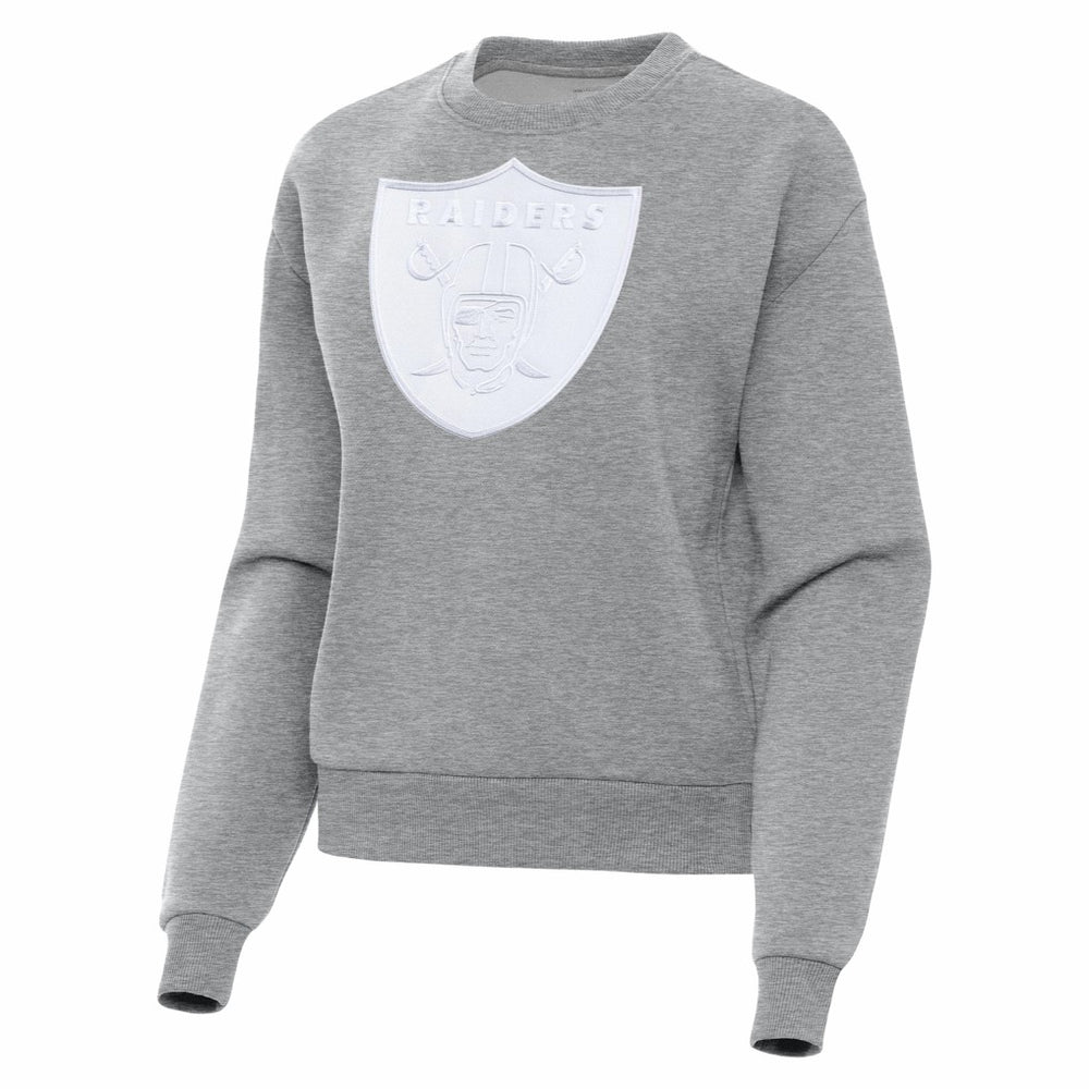 Las Vegas Raiders Antigua Women's Victory Pullover Sweatshirt Heather Gray | NFL