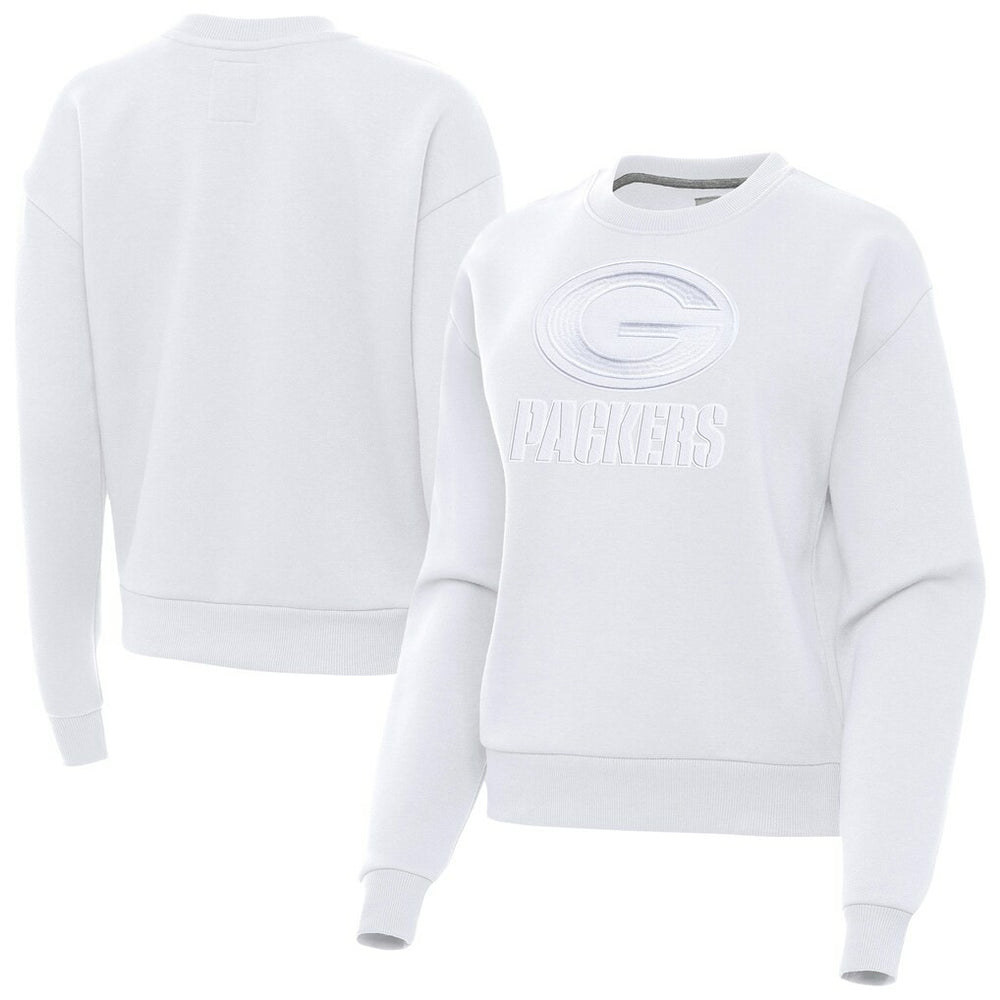 Green Bay Packers Antigua Women's Victory Pullover Sweatshirt White | NFL