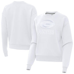 Green Bay Packers Antigua Women's Victory Pullover Sweatshirt White | NFL