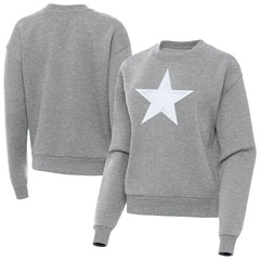Dallas Cowboys Antigua Women's Victory Pullover Sweatshirt Heather Gray | NFL