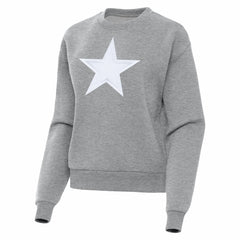 Dallas Cowboys Antigua Women's Victory Pullover Sweatshirt Heather Gray | NFL