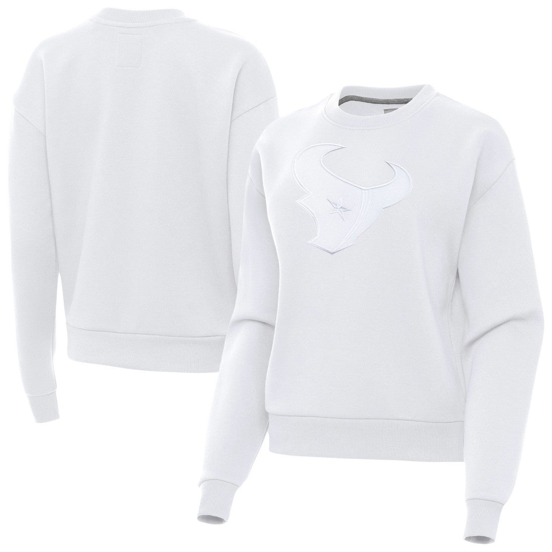 Houston Texans Antigua Women's Victory Pullover Sweatshirt White | NFL