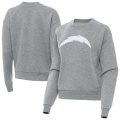 Los Angeles Chargers Antigua Women's Victory Pullover Sweatshirt Heather Gray | NFL