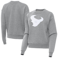 Houston Texans Antigua Women's Victory Pullover Sweatshirt Heather Gray | NFL