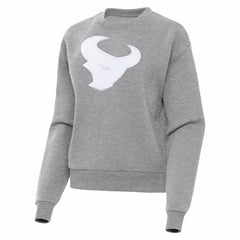 Houston Texans Antigua Women's Victory Pullover Sweatshirt Heather Gray | NFL
