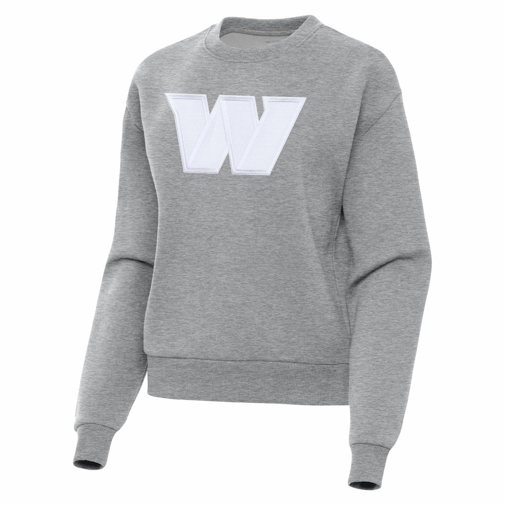 Washington Commanders Antigua Women's Victory Pullover Sweatshirt Heather Gray | NFL