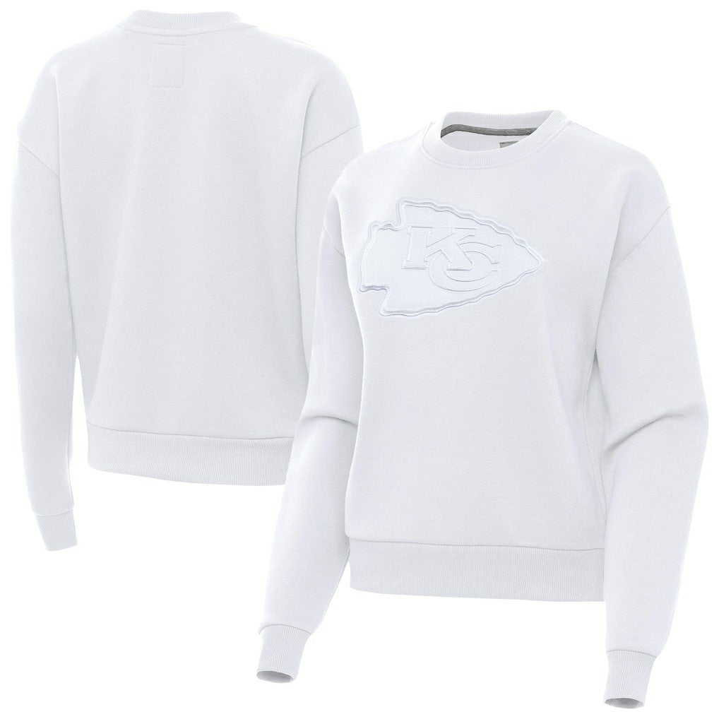 Kansas City Chiefs Antigua Women's Victory Pullover Sweatshirt White | NFL