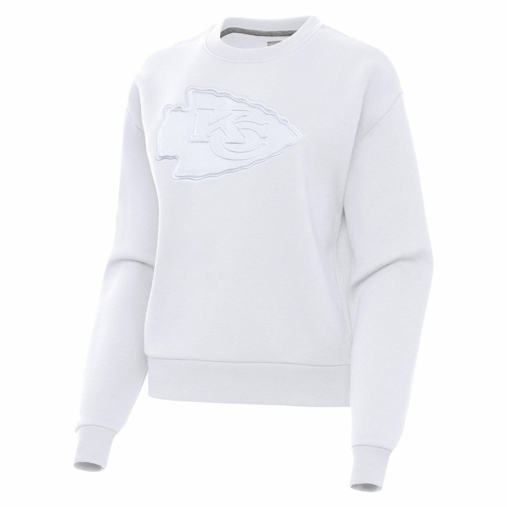 Kansas City Chiefs Antigua Women's Victory Pullover Sweatshirt White | NFL