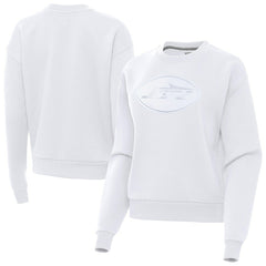 New York Jets Antigua Women's Victory Pullover Sweatshirt White | NFL