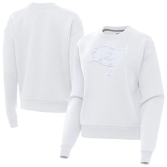 Tampa Bay Buccaneers Antigua Women's Victory Pullover Sweatshirt White | NFL