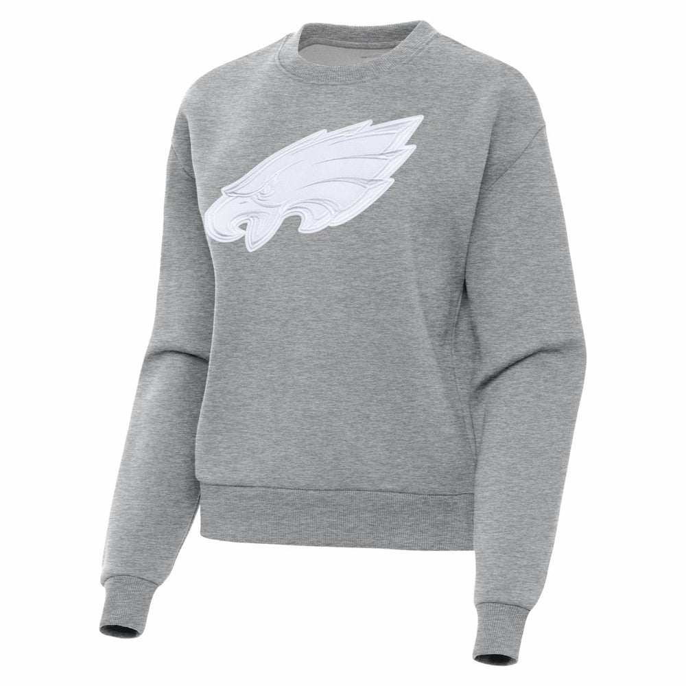 Philadelphia Eagles Antigua Women's Victory Pullover Sweatshirt Heather Gray | NFL