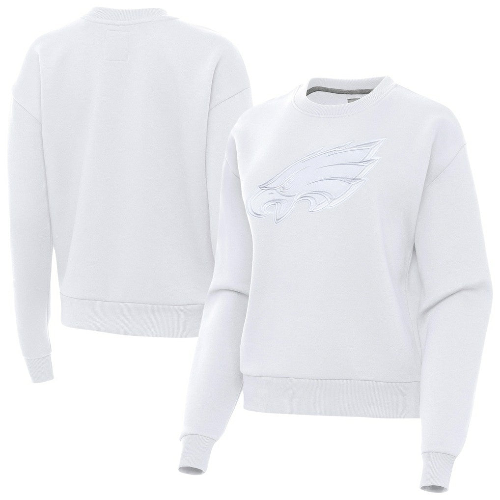 Philadelphia Eagles Antigua Women's Victory Pullover Sweatshirt White | NFL