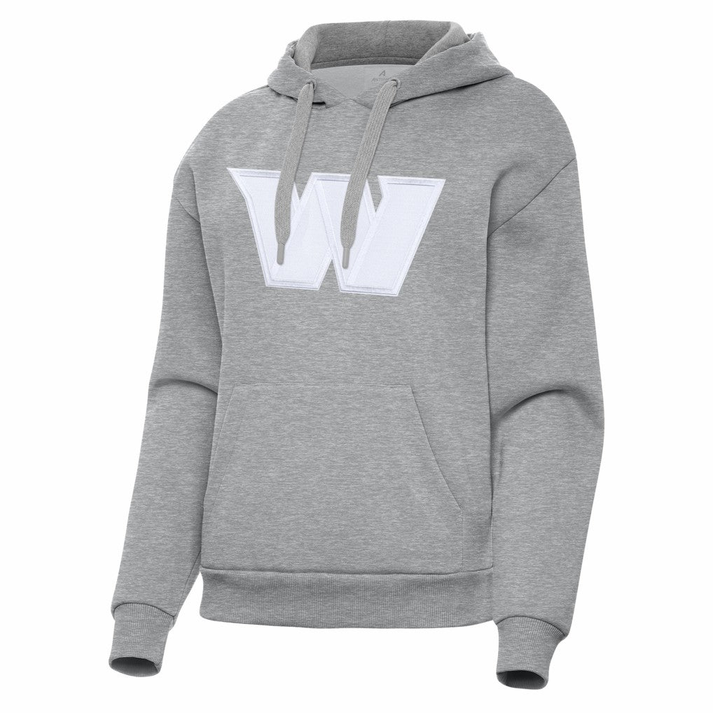 Washington Commanders Antigua Women's Victory Pullover Hoodie Heather Gray | NFL