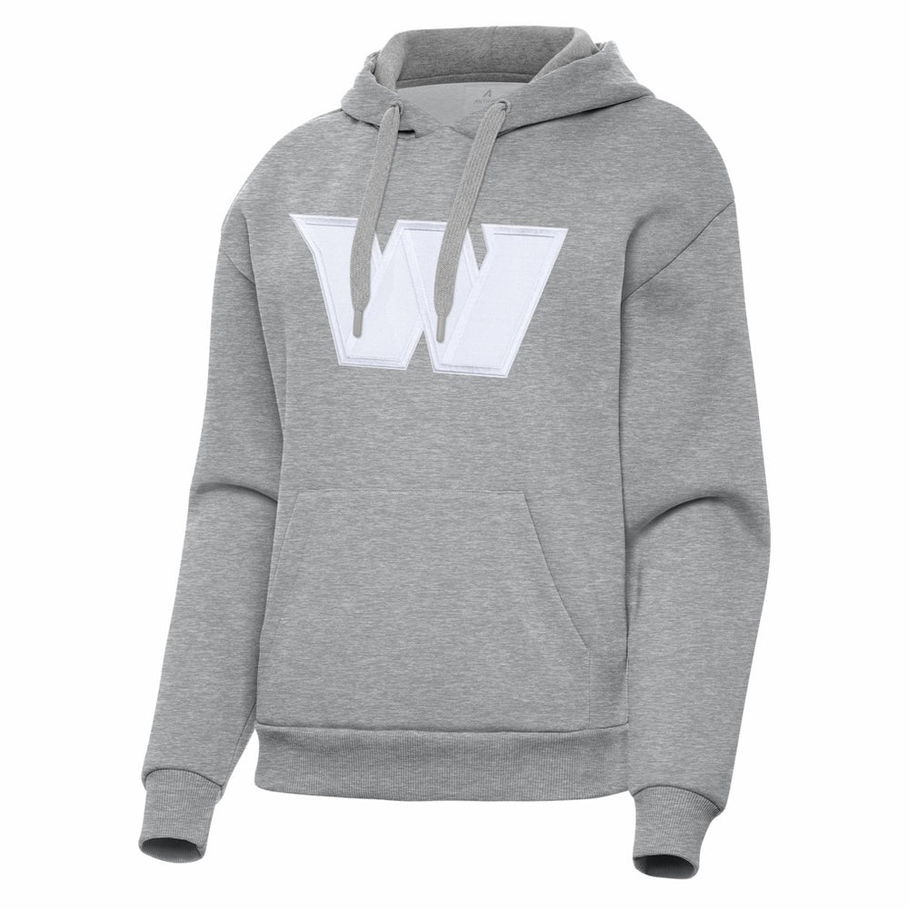 Washington Commanders Antigua Women's Victory Pullover Hoodie Heather Gray | NFL