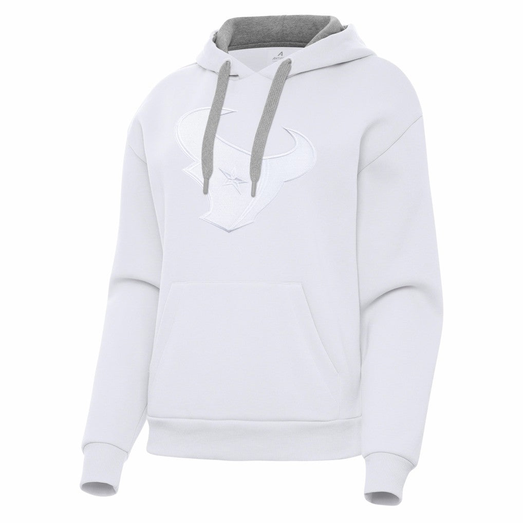 Houston Texans Antigua Women's Victory Pullover Hoodie White | NFL