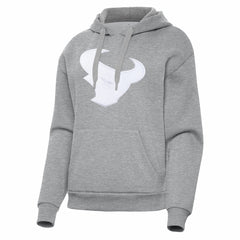Houston Texans Antigua Women's Victory Pullover Hoodie Heather Gray | NFL
