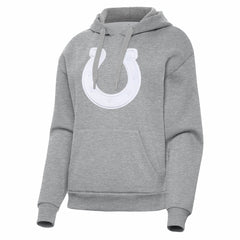 Indianapolis Colts Antigua Women's Victory Pullover Hoodie Heather Gray | NFL