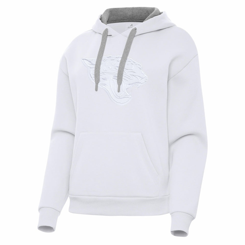 Jacksonville Jaguars Antigua Women's Victory Pullover Hoodie White | NFL