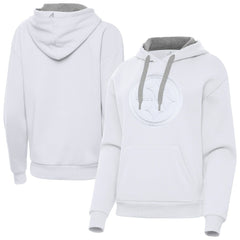 Pittsburgh Steelers Antigua Women's Victory Pullover Hoodie White | NFL