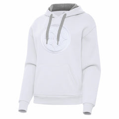 Pittsburgh Steelers Antigua Women's Victory Pullover Hoodie White | NFL