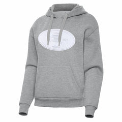 San Francisco 49ers Antigua Women's Victory Pullover Hoodie Heather Gray | NFL