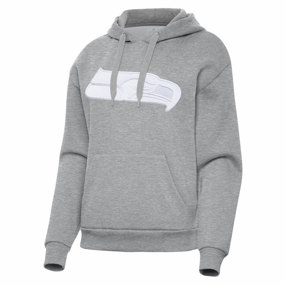 Seattle Seahawks Antigua Women's Victory Pullover Hoodie Heather Gray | NFL