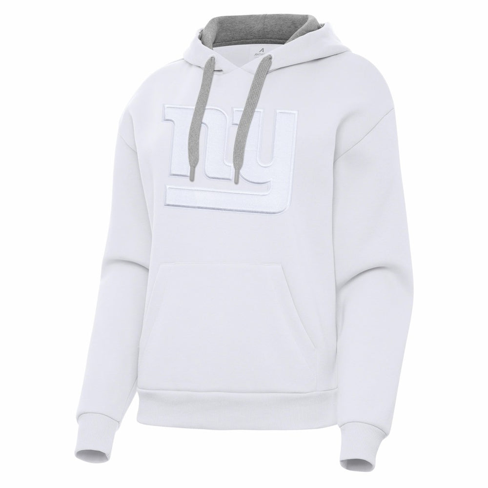 New York Giants Antigua Women's Victory Pullover Hoodie White | NFL
