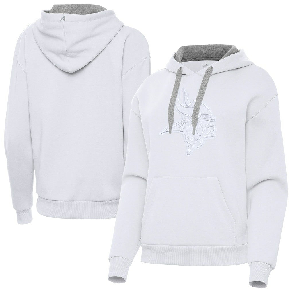 Minnesota Vikings Antigua Women's Victory Pullover Hoodie White | NFL