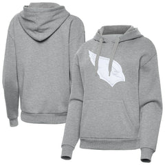 Arizona Cardinals Antigua Women's Victory Pullover Hoodie Heather Gray | NFL