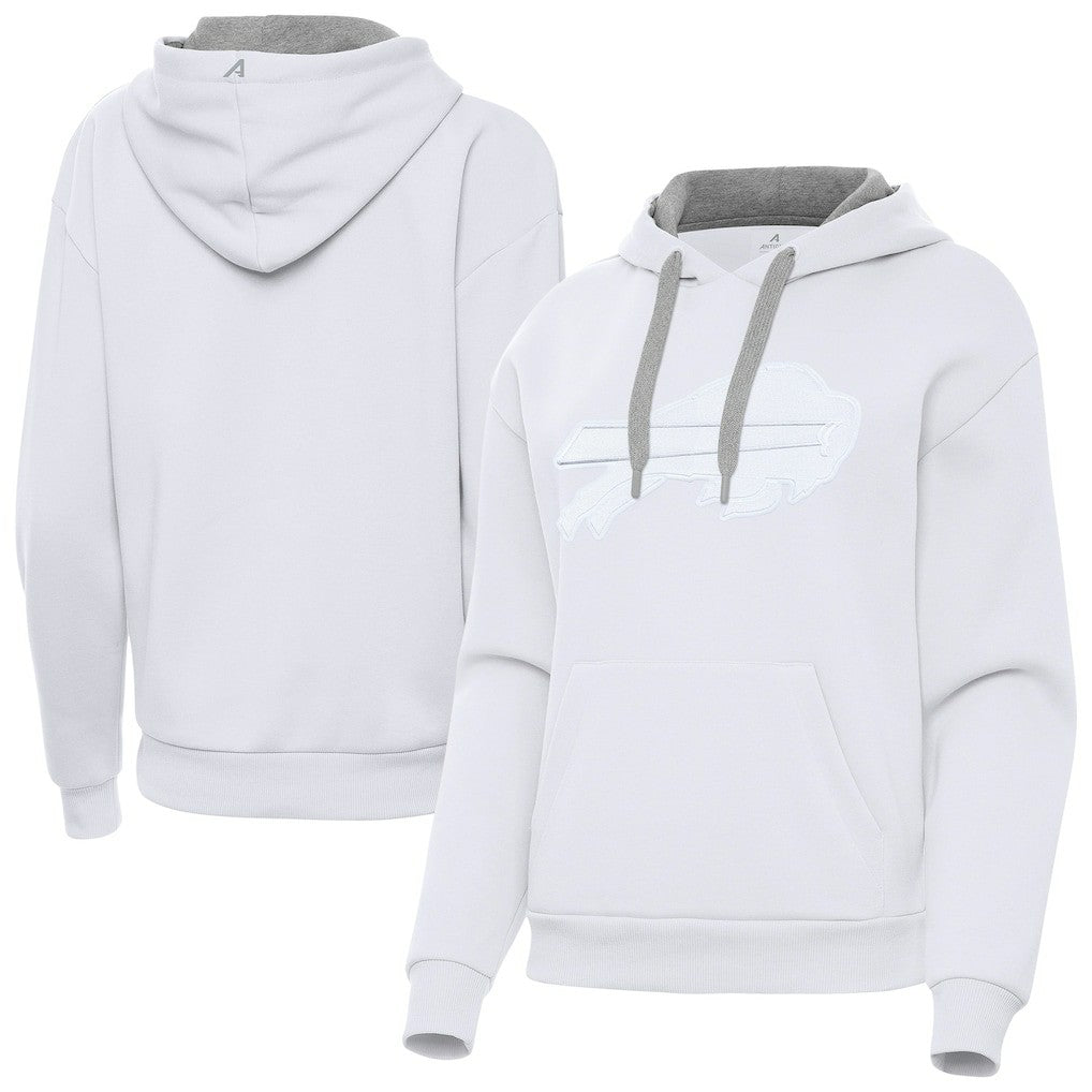 Buffalo Bills Antigua Women's Victory Pullover Hoodie White | NFL