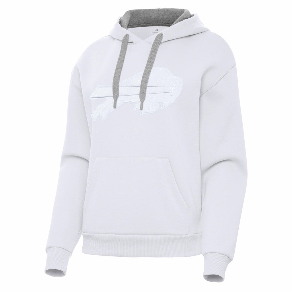 Buffalo Bills Antigua Women's Victory Pullover Hoodie White | NFL