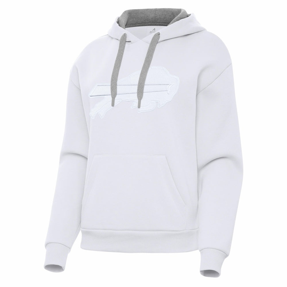 Buffalo Bills Antigua Women's Victory Pullover Hoodie White | NFL