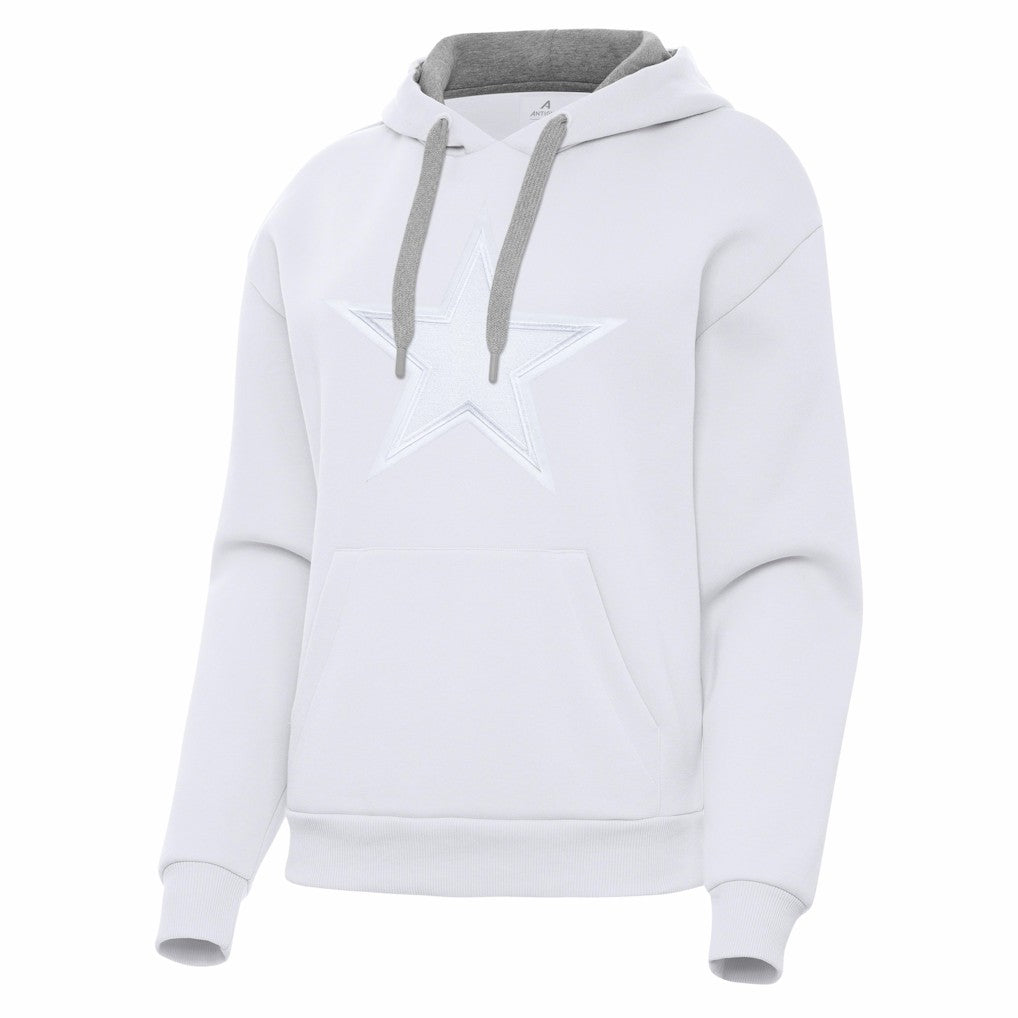 Dallas Cowboys Antigua Women's Victory Pullover Hoodie White | NFL