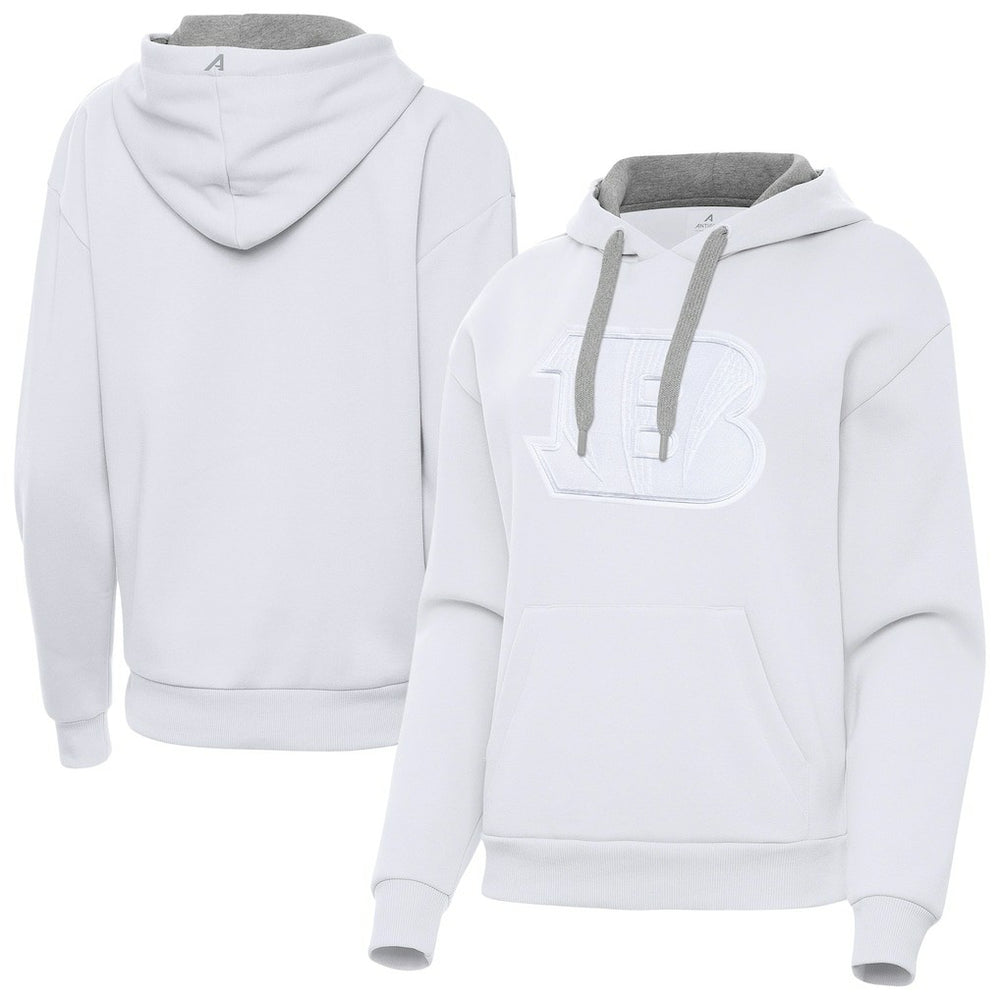 Cincinnati Bengals Antigua Women's Victory Pullover Hoodie White | NFL
