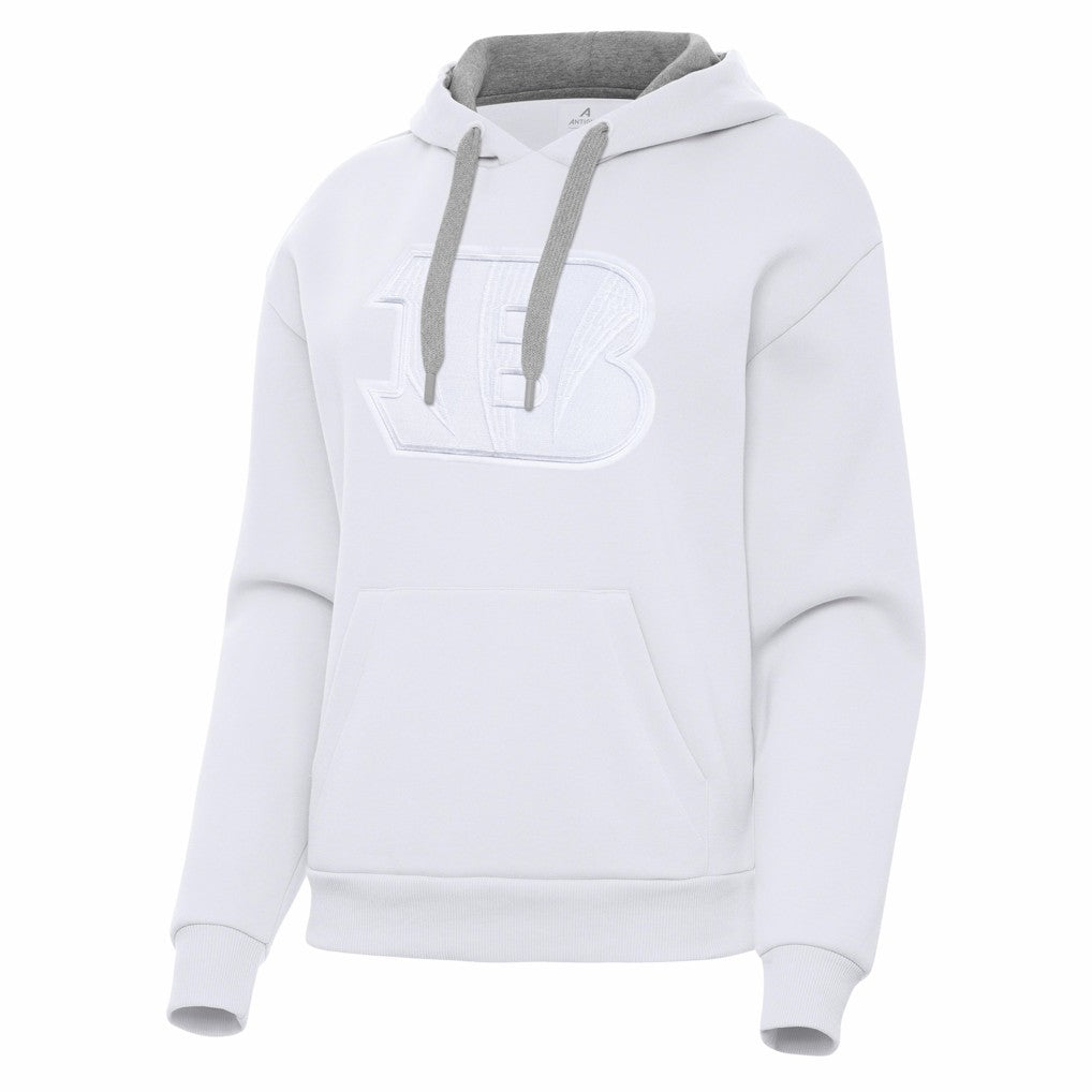 Cincinnati Bengals Antigua Women's Victory Pullover Hoodie White | NFL