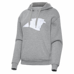 Carolina Panthers Antigua Women's Victory Pullover Hoodie Heather Gray | NFL