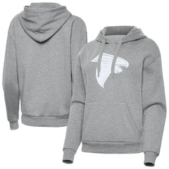 Atlanta Falcons Antigua Women's Victory Pullover Hoodie Heather Gray | NFL