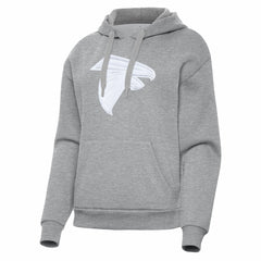 Atlanta Falcons Antigua Women's Victory Pullover Hoodie Heather Gray | NFL
