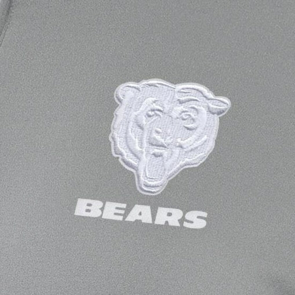 Chicago Bears Antigua Women's Reprocess Quarter-Zip Top Gray | NFL