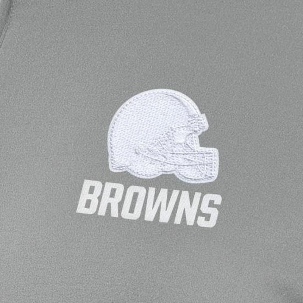 Cleveland Browns Antigua Women's Reprocess Quarter-Zip Top Gray | NFL
